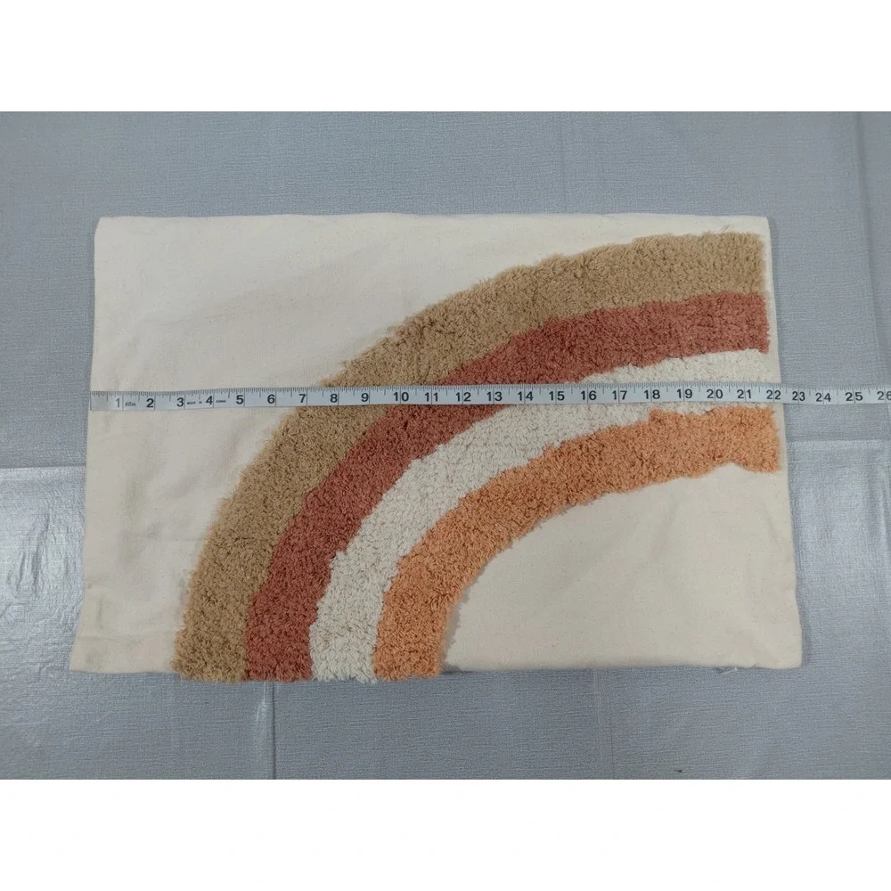 Beddys Rainbow Boho Pillow Cover‎ Neutral 14.5
